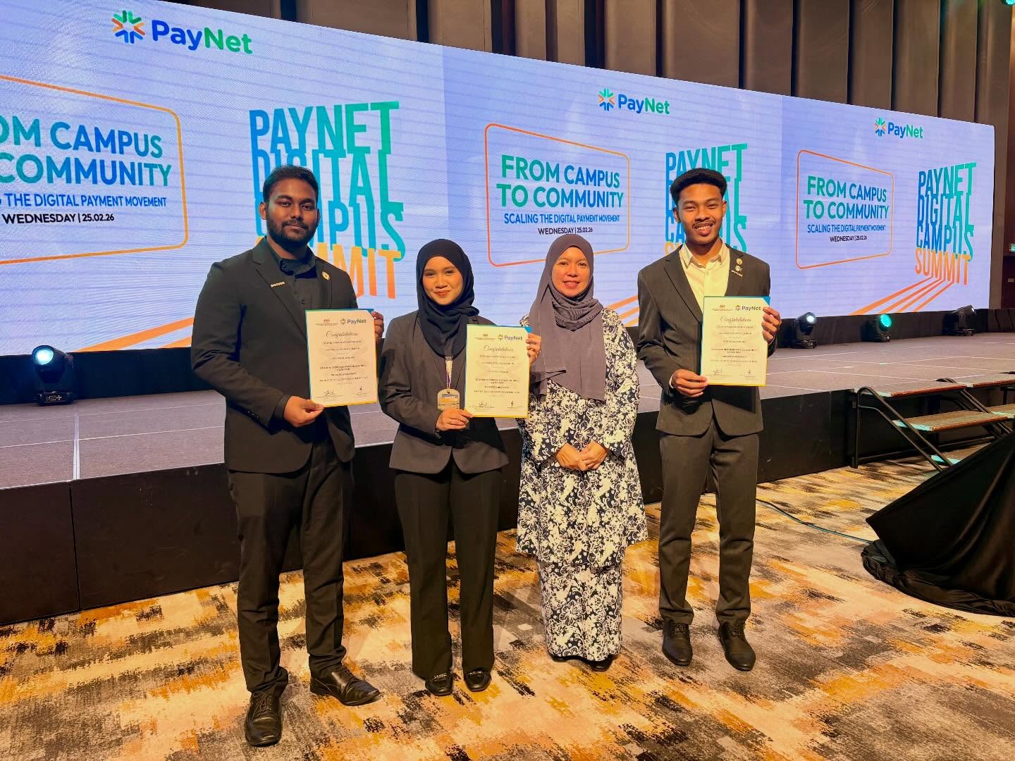 UniKL Makes History at PayNet Digital Campus 4.0! 🔥
Huge congratulations to our USRC Team for representing UniKL for the FIRST TIME at the PayNet Digital Campus Summit 2026! 🏆
Not only did we join, but we fought our way to the Grand Finale Pitching held today at the Renaissance Hotel, KL! 🏨✨
Representing UniKL USRC:
👤 Anas @uniklmimetofficial
👤 Nadhirah @uniklrcmp
👤 Shane @uniklmicetofficial
From a national pool of competitors, our team stood out by pitching bold ideas for a smarter, cashless campus. This is a massive win for our digital transformation journey! 💳🚀
Let’s give them a big round of applause for putting UniKL on the map! 👏🎓
#UniKL #PayNetDigitalCampus #USRC #DigitalTransformation #UniKLProud UniKL Makes History at PayNet Digital Campus 4.0! 🔥
Huge congratulations to our USRC Team for representing UniKL for the FIRST TIME at the PayNet Digital Campus Summit 2026! 🏆
Not only did we join, but we fought our way to the Grand Finale Pitching held today at the Renaissance Hotel, KL! 🏨✨
Representing UniKL USRC:
👤 Anas @uniklmimetofficial
👤 Nadhirah @uniklrcmp
👤 Shane @uniklmicetofficial
From a national pool of competitors, our team stood out by pitching bold ideas for a smarter, cashless campus. This is a massive win for our digital transformation journey! 💳🚀
Let’s give them a big round of applause for putting UniKL on the map! 👏🎓
#UniKL #PayNetDigitalCampus #USRC #DigitalTransformation #UniKLProud