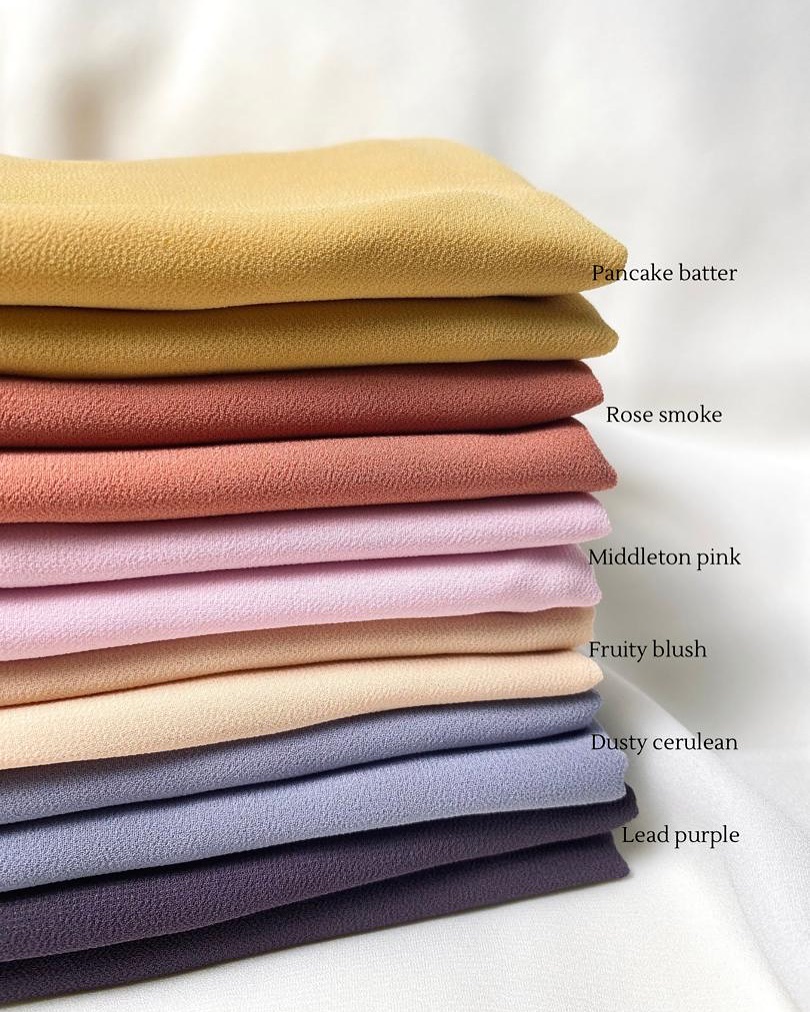 ANGGUNZARA’s Signature - Premium Kate.
It gives you plenty of freedom to style it however way you want to ˖ ࣪⊹𐙚
𐙚 Unique custom shape - Oval & Curved Edge
𐙚 Beautiful drapes
𐙚 Flowy
𐙚 Easy to style
𐙚 Neat babyseam finishing
𐙚 More coverage
𐙚 Minimal ironing
Material: High Quality Georgette Chiffon
Measurement: 2m x 0.7m
ꨄ︎COMBO 3 for RM100. Voucher code: COMBOPK ꨄ︎
Purchase Thru:
✨Website: https://www.anggunzara.com/product-category/premium-kate/
✨Shopee : https://shopee.com.my/anggunzara.os
✨Whatsapp: wasap.my/60104595525
✨Official Agents : @miminadiya